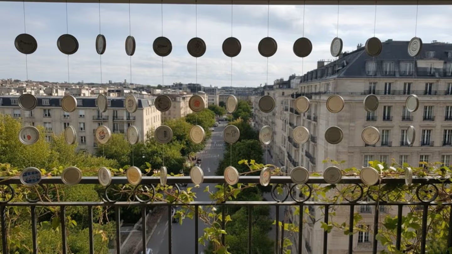 Věšení víček od sklenic s marmeládou na balkóně: proč se to doporučuje a k čemu to slouží.